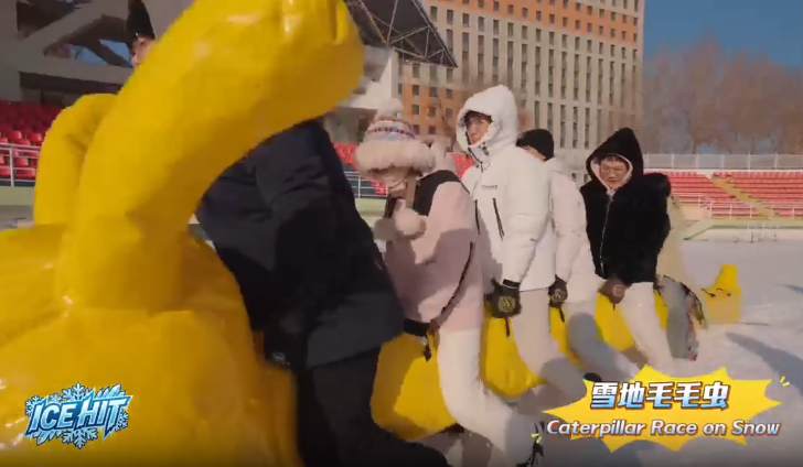 ICE HIT · Caterpillar Race on Snow