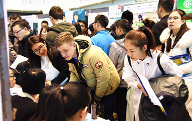 Large-Scale Campus Recruitment of Northeastern Five Major Universities Was Held in HIT and “Road and Belt”Recruitment Section for International Students Was Set Up for the First Time