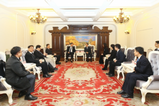 Vice principal Ren Nanqi Meets with Taiwan's Chinese Culture University President Xu Xingqing and His Delegation