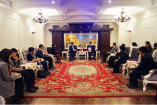 Assistant President Hou Yujie Met with the Deputy Mayor ofMarkham and His Entourage