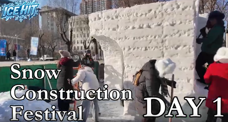 First day of HIT's Snow Construction Festival